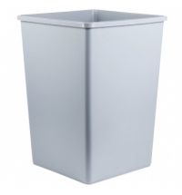 Контейнер-бак для мусора Rubbermaid StyleLine 132.5л серый, FG395800GRAY