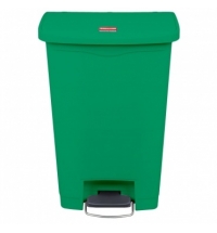 фото: Контейнер для мусора с педалью Rubbermaid Step-On 50л зеленый, 1883584