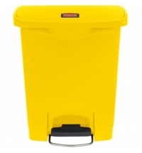 фото: Контейнер для мусора с педалью Rubbermaid Step-On 30л желтый, 1883573