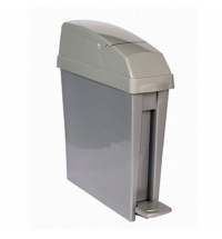 Ведро для мусора с педалью Rubbermaid 20л серое, для гигиенических отходов, RSAN1PEDGREY