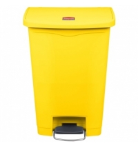 Контейнер для мусора с педалью Rubbermaid Step-On 50л желтый, 1883575