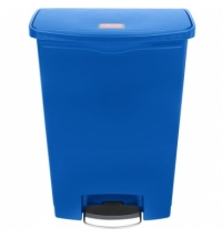Контейнер для мусора с педалью Rubbermaid Step-On 90л синий, 1883597
