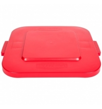 Крышка для контейнера Rubbermaid Brute 106л с защелкой, красная, FG352700RED