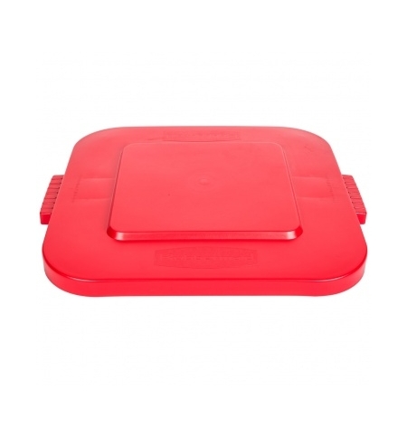 фото: Крышка для контейнера Rubbermaid Brute 106л с защелкой, красная, FG352700RED