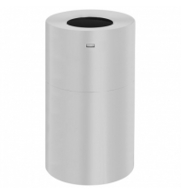 Урна уличная Rubbermaid Atrium 132.5л металлик, с внутренним ведром, FGAOT35SA